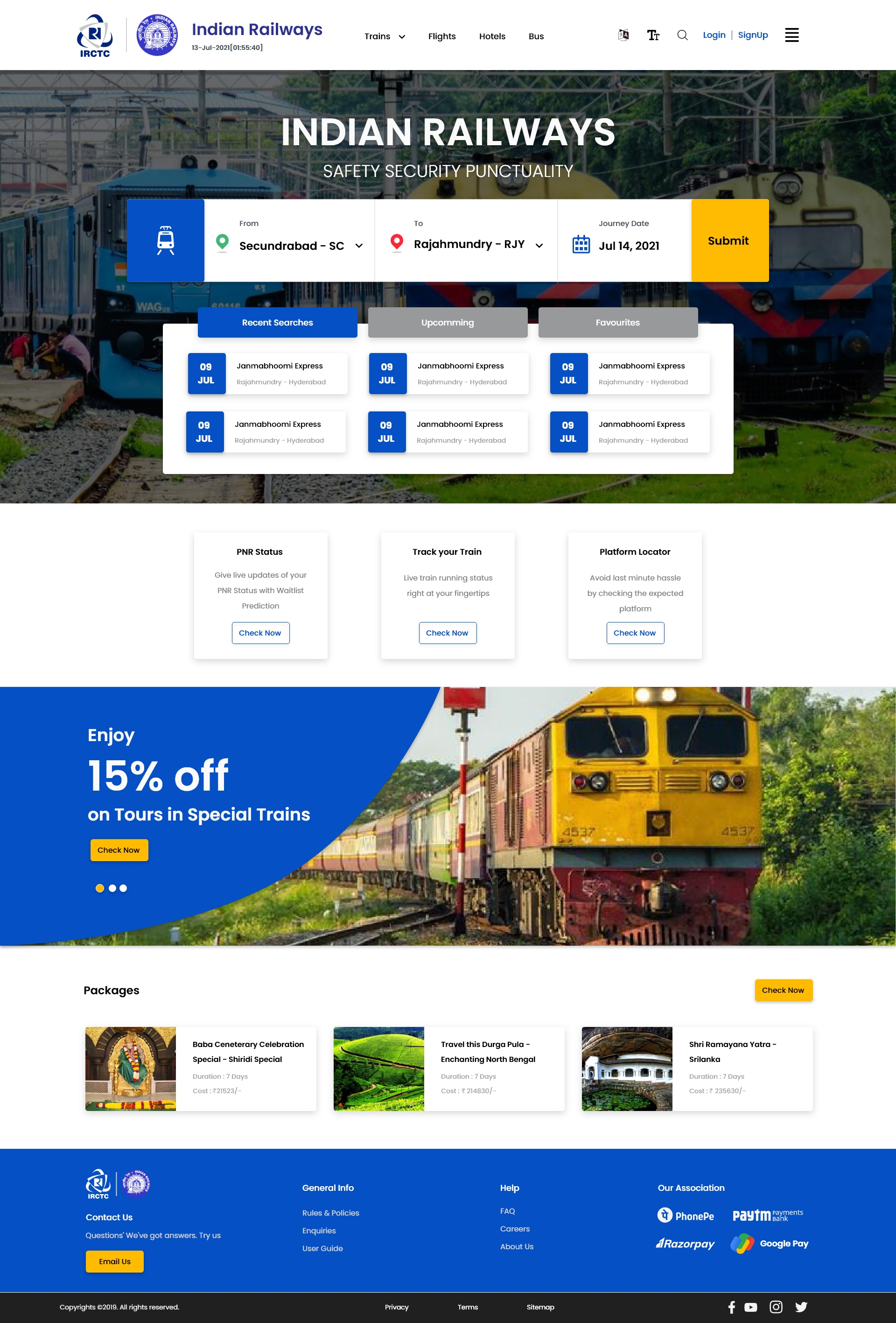 IRCTC Railway Ticket Booking 